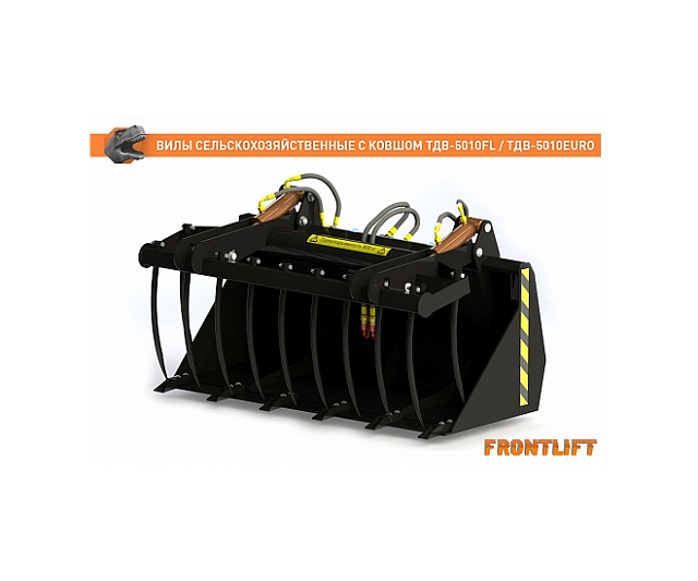 Вилы сельскохозяйственные с ковшом ТДВ-5010EURO для фронтального погрузчика FRONTLIFT