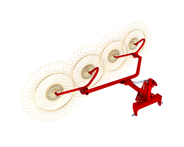 Грабли валковые навесные ГВН-3 и ГВН-4