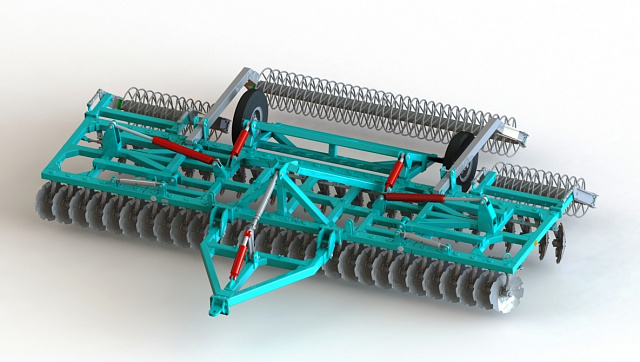 Борона дисковая прицепная БДМ 7х2П складная (Сура-7х2П скл.) П-образная
