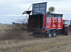 Навозоразбрасыватель18 тонн N-272/3 адаптер 2 шнека "VIKING"