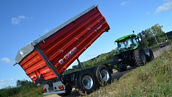 Прицеп тандем Т-730/2 10 т с надставными бортами