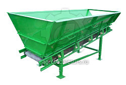 Транспортер 650Цх2500-1,1РС(28)Ч-ВГГ-ФВППСШ-ЗВР-ПВР с приемным бункером 1,5 куб.м.