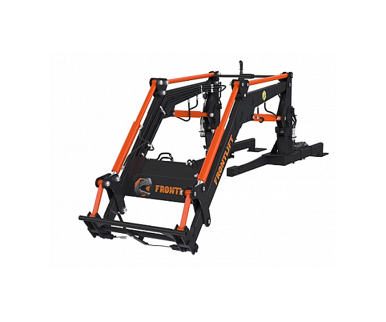Погрузчик фронтальный FRONTLIFT-1200, с модернизированными гидравлическими магистралями, к тракторам ЛМЗ, YTO, LOVOL, DEUTZ-FAHR