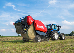 Пресс рулонный MONSTER, изменяемая камера, полная геометрия, три бесконечных ремня