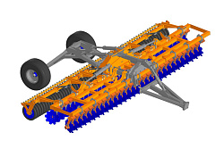 Борона дисковая складная БДС-8х2П