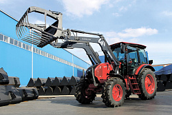 КУН (TURS)-1500-0Д-1523.3** и 1222.3** Погрузчик с джойстиком/плавающее положение/выворот ковша 100° для МТЗ 1222.3 и 1523.3(пластиковый бак)